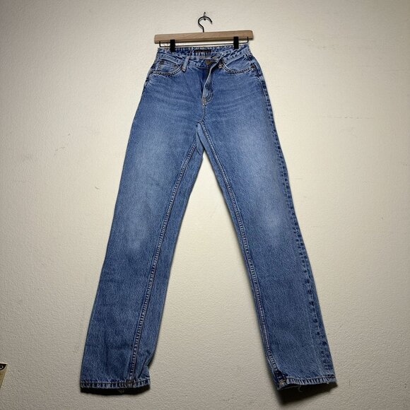Nudie Jeans Slim Straight Western Blue Y2K Indie Denim Jean Pant Men 26 Rare - Picture 1 of 16
